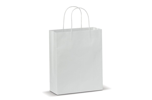 Sac papier Eco moyen 120g/m² - Blanc