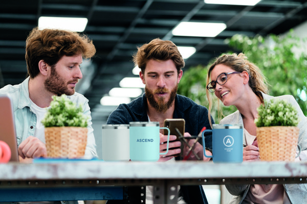 Copo de parede dupla 400ml Cocoa - Branco