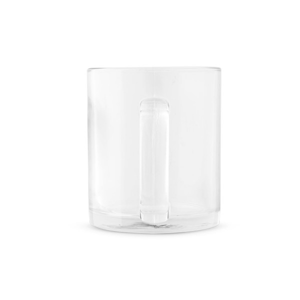 CARMO. Caneca de vidro para sublimação 350 mL