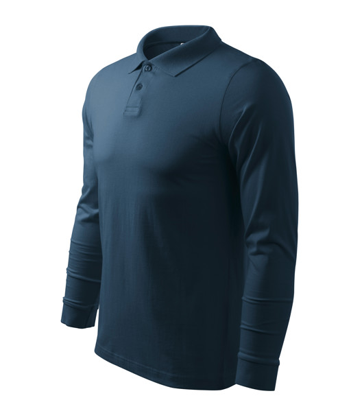Polo Majica Muška Malfini® Single J. Ls - Mornarsko Plava / S
