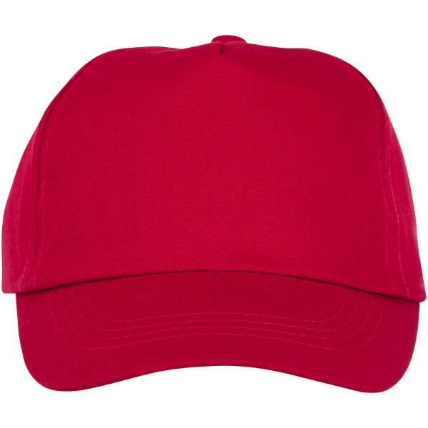 Boné de criança de 5 painéis de 175 g/m² Feniks - Vermelho