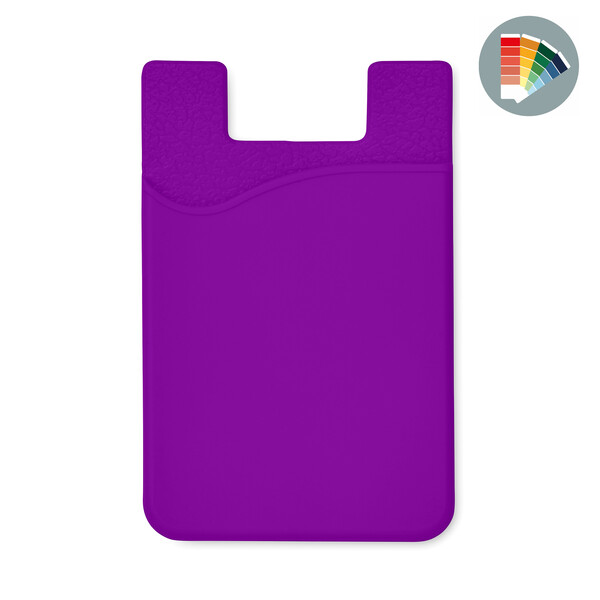 Silicone phone wallet in the colour of your choice - Own PMS