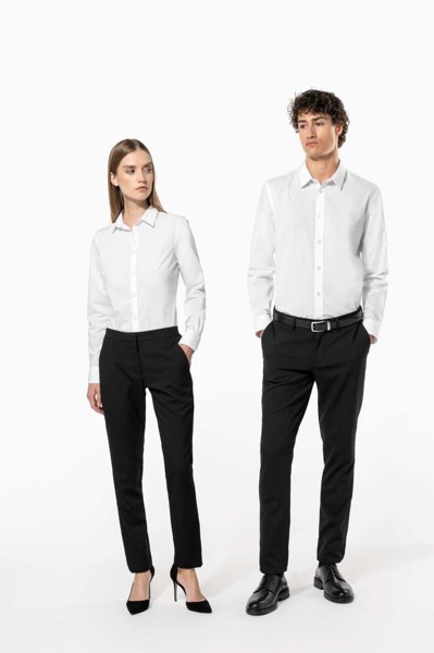 Men’S Poplin Easy Care Polycotton Shirt - White / L