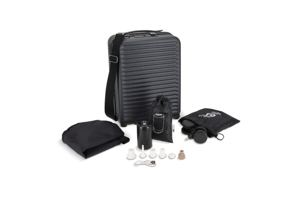 InSideOut underseat vacuum trolley with removable wheels - Dark Grey