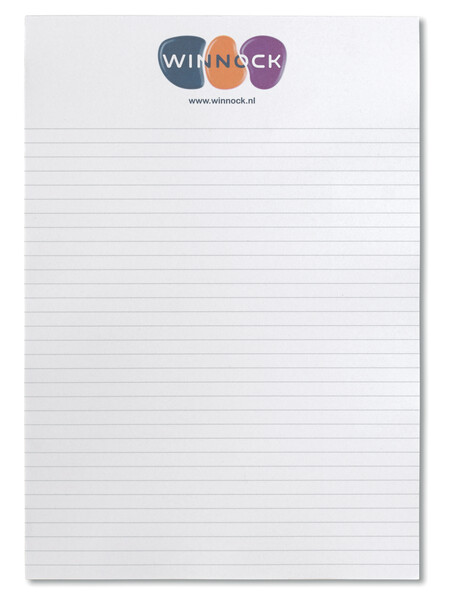 A5 size writing pad (EU made) - Full colour