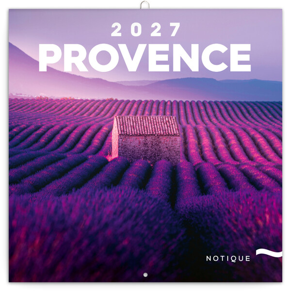 Notique Poznámkový Kalendář Provence 2027, 30 x 30 cm - Východní