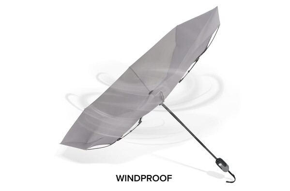 Deluxe foldable umbrella 22” auto open auto close - Grey