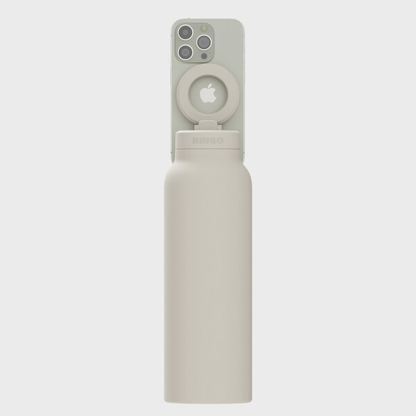 Láhev na vodu RINGO Pro MagSafe® s magnet. kroužkem 710 ml - Off White
