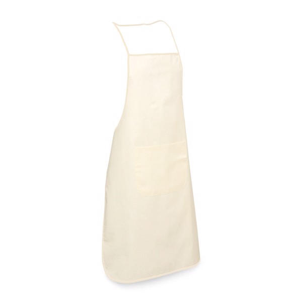 CHILLI. 100% cotton apron - Light Natural