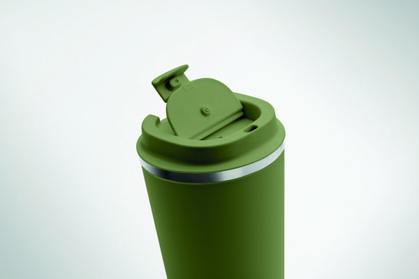 Kozarec za naramnice iz nerjavečega jekla, 350 ml - Temno zelena