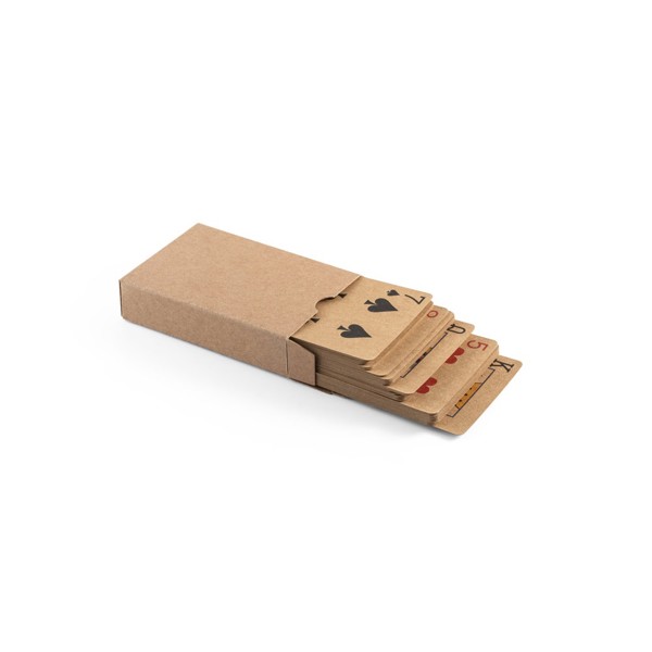 FISCHER. Deck of 54 classic cards in kraft paper, made from FSC™ certified material and other controlled materials
