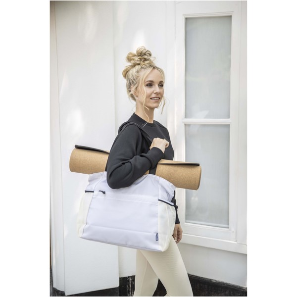 Sac shopping Varyon yoga de 18 L en matériaux recyclés certifiés GRS - Marine