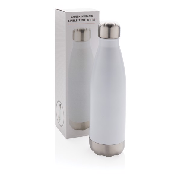 Vakuumisolierte Stainless Steel Flasche - Weiß