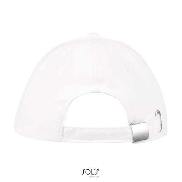 Sol's Buffalo - Six Panel Cap - White