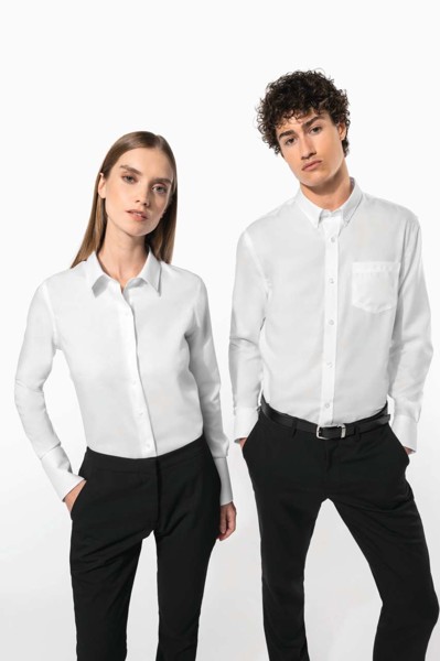 Ladies' Long-Sleeved Non-Iron Shirt - White / XL