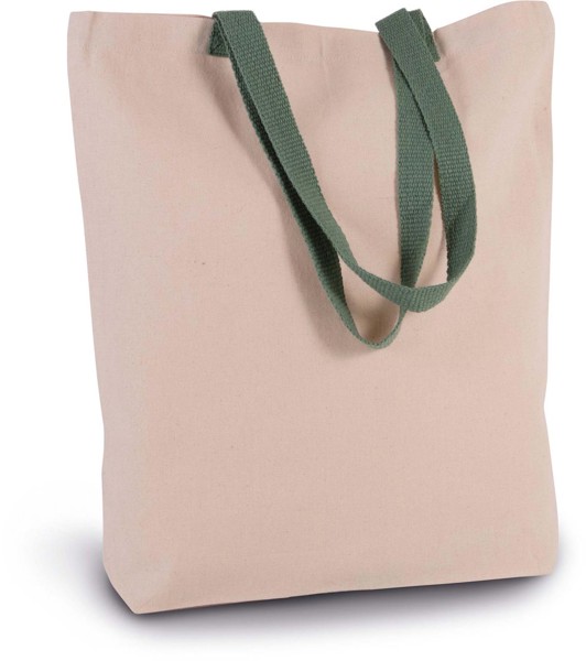 Bevásárlótáska Kontrasztos Színű Füllel - Natural / Navy