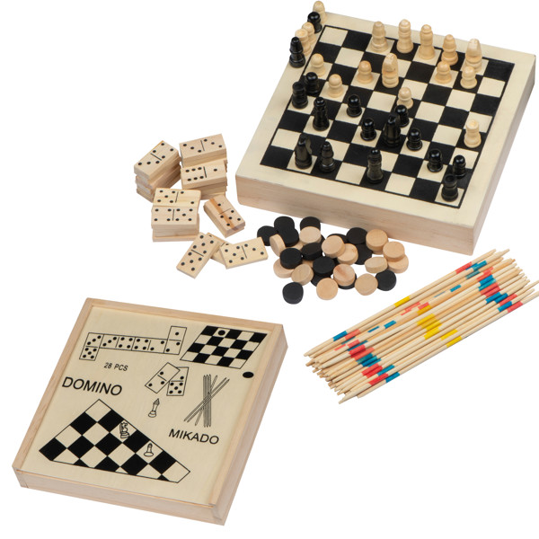 WINIFRED Set de jocuri din lemn - Beige