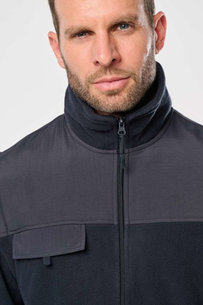 Fleece Jacket With Removable Sleeves - Dark Grey / 2XL