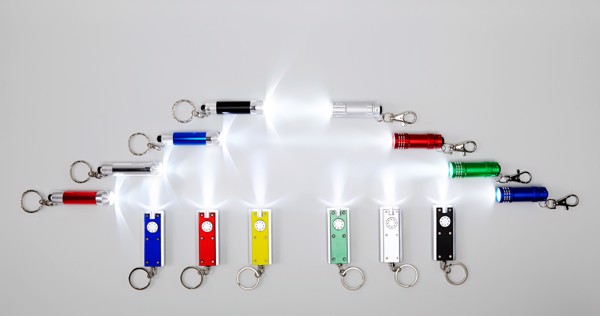 ABS key holder with LED - White