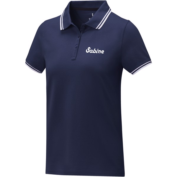 Polo Amarago tipping manches courtes femme - Marine / L