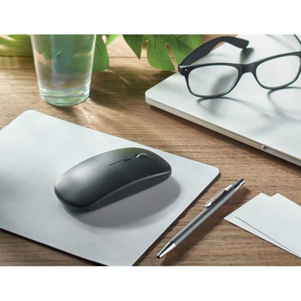 Curvy C wireless mouse, 500 mAh, recycled ABS - White