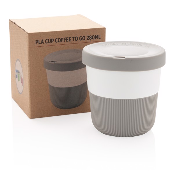 Tasse Coffee To Go 280ml en PLA - Gris