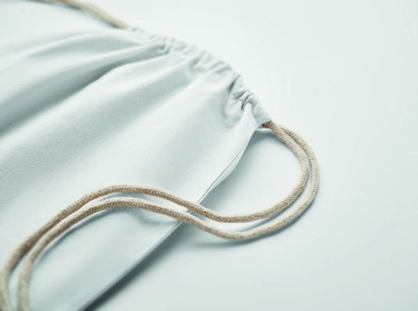 Drawstring bag Fairtrade 180gr Osole Draw Colour - White