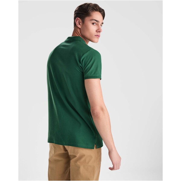 Polo a maniche corte in cotone biologico da uomo da 210 g/m² Prince - Blu royal / XL