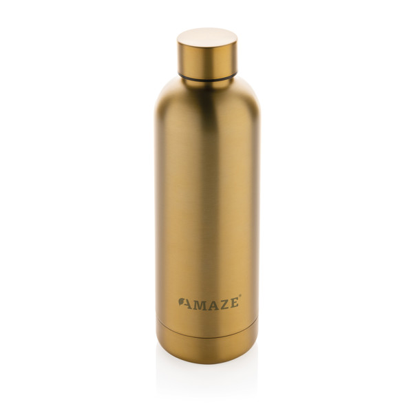 Bouteille isotherme 500ml en acier inoxydable recyclé RCS - Doré