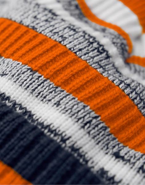 Multi-Sport Fan Beanie - French Navy / Orange / White / ONE SIZE