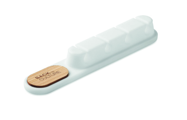 Silicone cable organiser Order - White