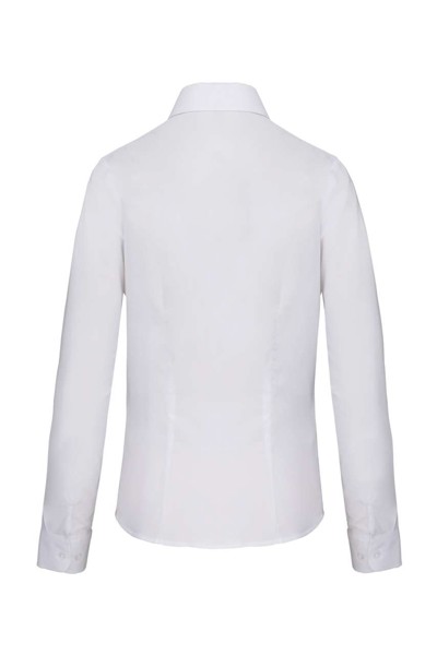 Ladies' Long-Sleeved Oxford Shirt - White / S