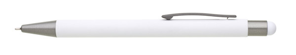 Roget Soft Metal Ballpoint Pen - White