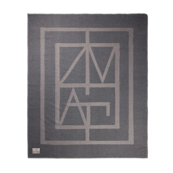 VINGA Monogram GRS blanket - Grey