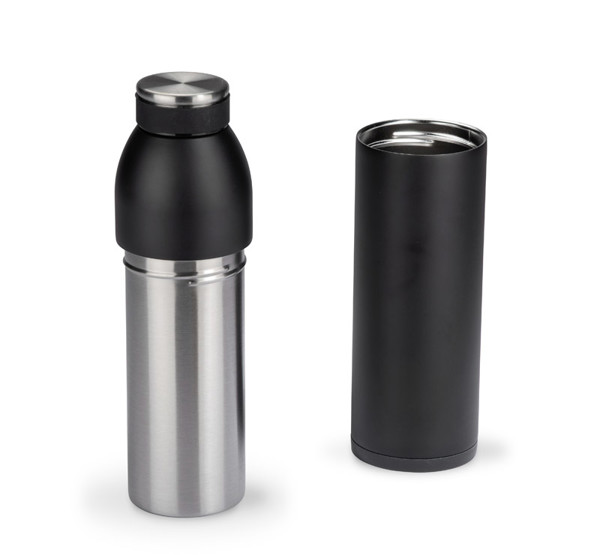 Dvojna termo steklenica 850 ml, snemljiva skodelica