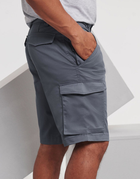 Twill Workwear Shorts - Black / 36" (91CM)