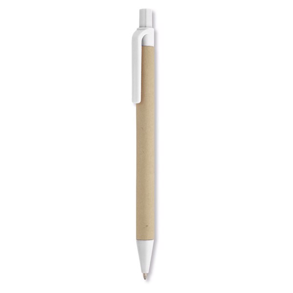 Paper/corn PLA ball pen Cartoon - White