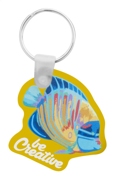 Custom Made Keyring CreaFob - Yellow