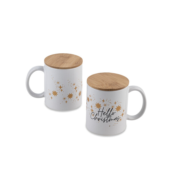"Hello Christmas" ceramic mug