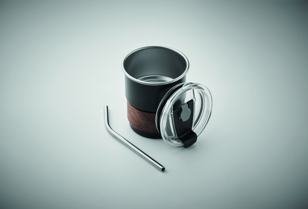 Gobelet simple paroi 260 ml Mate - Noir