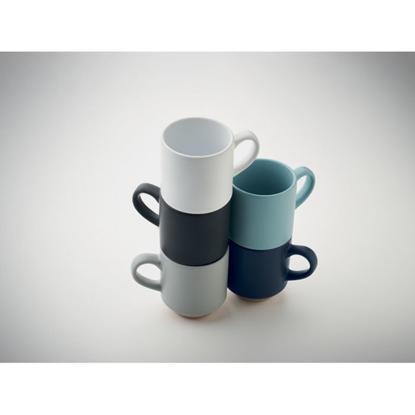 Ceramic stackable mug 170 ml Cerack - White