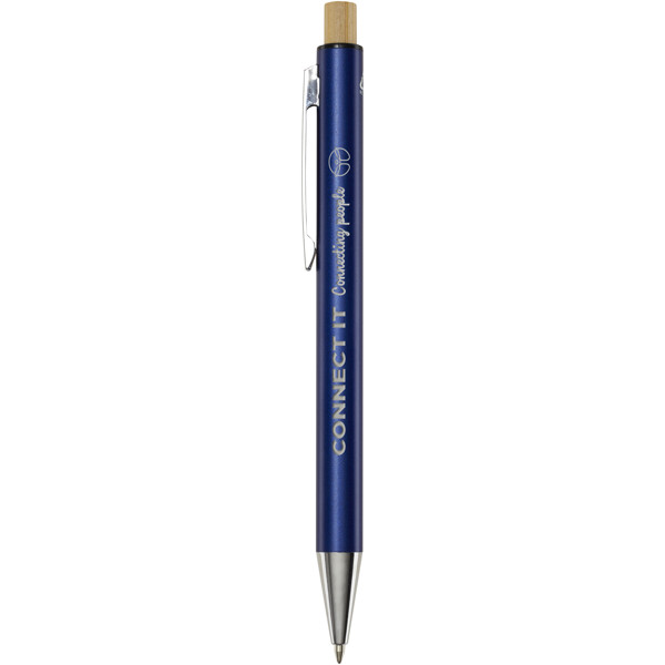 Stylo bille en aluminium recyclé Cyrus (encre bleue) - Marine