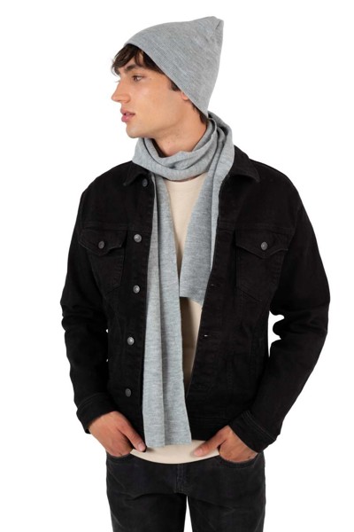 Knitted Scarf - Alloy Grey Heather