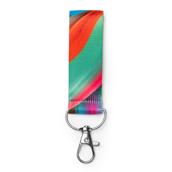 Customised polyester keyring with sublimation strap