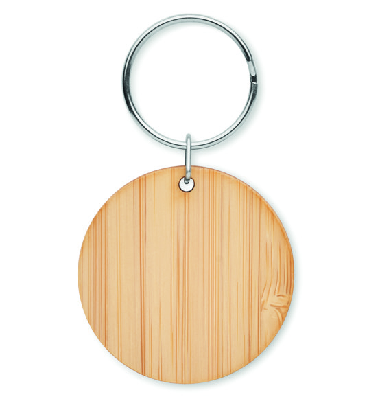 Porta-chaves redondo de bambu Roundboo