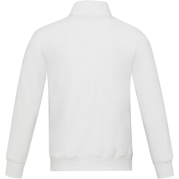 Camisola com fecho de correr comprido reciclada unissexo "Aware™ Galena" - Branco / L