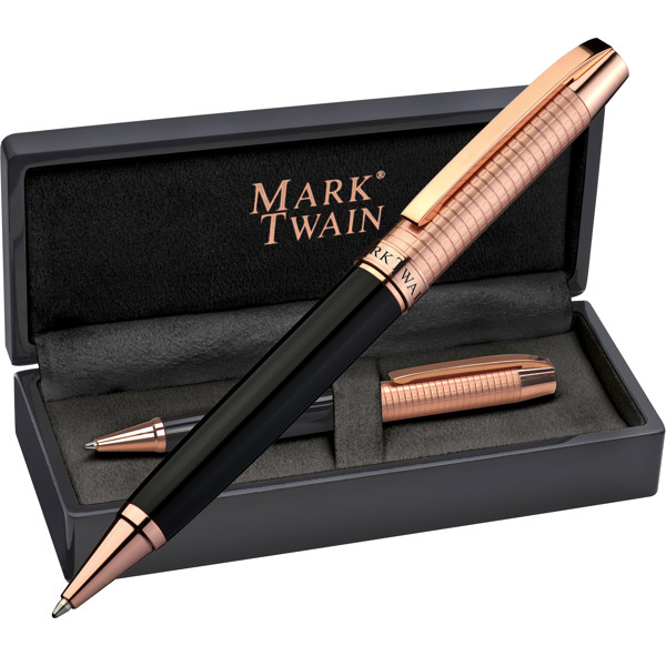 QUENTIN Guľôčkové pero Mark Twain - Black