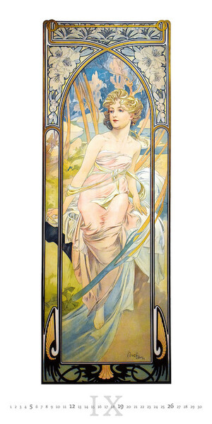 Nástěnný kalendář Alfons Mucha 2027