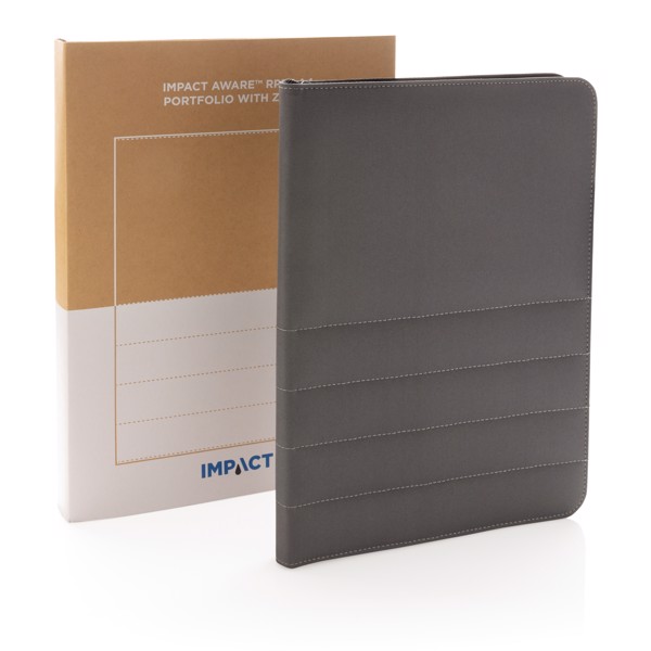 XD Xclusive A4 portfolio, recycled rPET, zipper - Anthracite