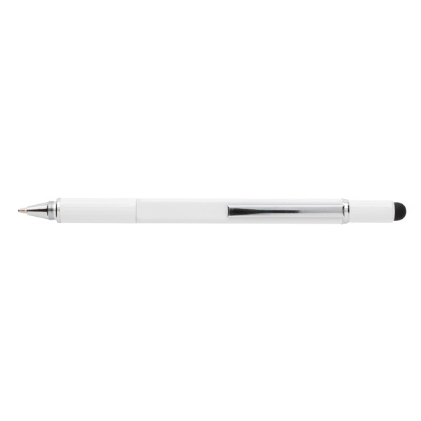 Bolígrafo herramienta 5 en 1 - Blanco
